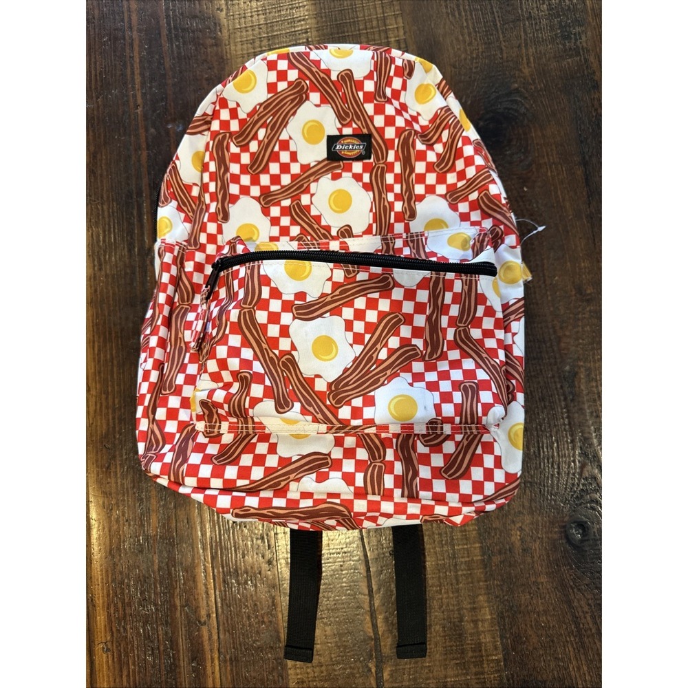 Dickies Bacon And Egg Backpack School Bag Book Bag Breakfast